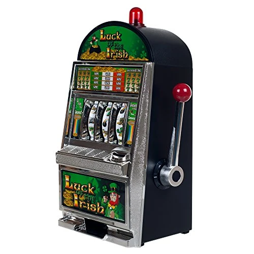 Trademark Poker RecZone Luck Of The Irish Slot Machine Bank, 15-Inch Black 4 Trademark Poker RecZone Luck Of The Irish Slot Machine Bank, 15-Inch Black - Image 2