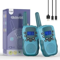 Kids Walkie Talkies Rechargeable For Boys Girls, Selieve 2 Way Radio 22 Channel 3 Miles Range HD Voice Handheld Walky Talky Toy, Birthday Gifts For 3-12 Year Old Kids For Adventure Garden Game -Folkmanis Toys Shop 51XmWeuLALL. AC