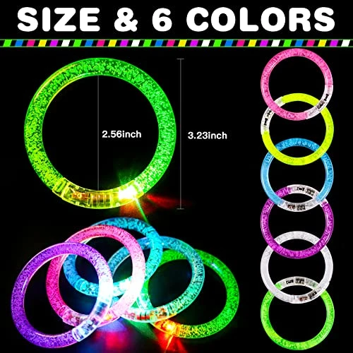 Thuodo 72Pcs Glow Sticks Bulk LED Bracelets, Glow In The Dark Party Supplies For Kids/Adults, Flashing Light Up Toys, 4th Of July Party Favors, Neon Rave Concert Party Games Gifts Accessory 4 Thuodo 72Pcs Glow Sticks Bulk LED Bracelets, Glow In The Dark Party Supplies For Kids/Adults, Flashing Light Up Toys, 4th Of July Party Favors, Neon Rave Concert Party Games Gifts Accessory - Image 2