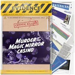 Unsolved Murder Mystery Game - Cold Case Files Investigation - CRYPTIC KILLERS - Detective Evidence & Crime File - Individuals, Date Nights & Party Games- Murder At The Magic Mirror Casino
