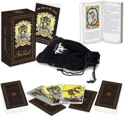 IXIGER Tarot Cards With Guide Book,78 Original Tarot Cards Deck Fortune Telling Game For Beginners&Expert Readers,Classic Tarot Deck Standard Size 4.75" X 2.76",Tarot Cards With Bag And Chakra Stoneag 12 IXIGER Tarot Cards With Guide Book,78 Original Tarot Cards Deck Fortune Telling Game For Beginners&Expert Readers,Classic Tarot Deck Standard Size 4.75" X 2.76",Tarot Cards With Bag And Chakra Stoneag -Folkmanis Toys Shop 51Y1p6NNA2L. AC