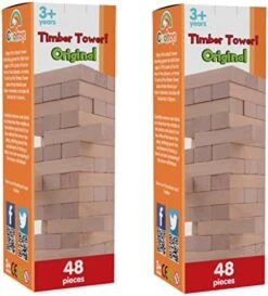 CoolToys Timber Tower Wooden Block Stacking Game – Color Match Playset (60 Pieces) -Folkmanis Toys Shop 51Y5KRWPO6L. AC