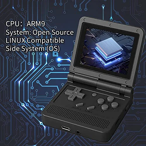 Diketigeey V90 Handheld Game Console 3 Inch IPS Screen Open Source With 16+16G TF 2000+ Games 64Bit PS1 PCE 4 Hours Battery Life Opening Linux Tony System Game Player (Black) 7 Diketigeey V90 Handheld Game Console 3 Inch IPS Screen Open Source With 16+16G TF 2000+ Games 64Bit PS1 PCE 4 Hours Battery Life Opening Linux Tony System Game Player (Black) - Image 5