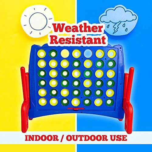 Giant 4 To Score In A Row With Storage Carry Bag Included - Almost 3'-Ft High - Large For Indoor And Outdoor: Any Weather Connect Game For Family Fun - Quick To Assemble 7 Giant 4 To Score In A Row With Storage Carry Bag Included - Almost 3'-Ft High - Large For Indoor And Outdoor: Any Weather Connect Game For Family Fun - Quick To Assemble - Image 5