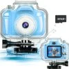 Underwater Kids Camera Toys For Kids 3-8 Boys Girls, Waterproof Kids Digital Camcorder Sports Video Camera, Toddler Kids Toys For 3 4 5 6 7 8 Year Old Birthday Gifts With 32GB SD Card(Blue) 2 Underwater Kids Camera Toys For Kids 3-8 Boys Girls, Waterproof Kids Digital Camcorder Sports Video Camera, Toddler Kids Toys For 3 4 5 6 7 8 Year Old Birthday Gifts With 32GB SD Card(Blue) -Folkmanis Toys Shop 51YF79bNM7L