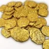 Lot Of 50 Toy Metal Shiny Gold Pirate Treasure Coins 2 Lot Of 50 Toy Metal Shiny Gold Pirate Treasure Coins -Folkmanis Toys Shop 51YFhh8stwL