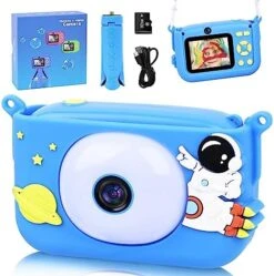 Kids Camera Toys For Girls Age 3-8,Ideas Christmas Birthday Gifts For 4 5 6 Year Old Girl, 2.4" Large Screen Selfie Digital Camera For Kids With Unicorn Silicone Cover Included 32G SD Card By Elimiic -Folkmanis Toys Shop 51YKcclK fL. AC