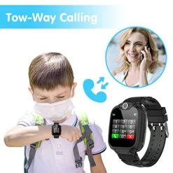 LODAPUG Smart Watch For Kids - Kids Smart Watch With Camera Music Player 16 Games Phone Call SOS, Kids Watch Toddler Toys Educational Toys Birthday Gifts For Girls Boys Age 4 5 6 7 8 9 10, Black -Folkmanis Toys Shop 51YNAgKkw0L