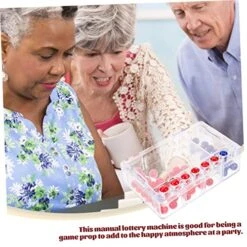 TOYANDONA Bingo Machine 4 Sets Lottery Machine Mini Toy Toy's For Kids Mini Toys For Kids Small Lottery Machine Desktop Game Toy Plastic Portable Lottery Machine Party Lottery Machine