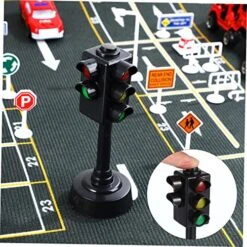 Alasum 112 Pcs Tape Toys Knowledge LED Supplies Educational Toytraffic Signs Colorful Children Learning Roadblock Boy Birthday Equipment Cones Play Accessories & For Miniatures Lights -Folkmanis Toys Shop 51YV7WSohcL