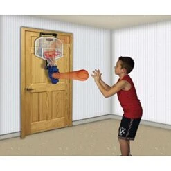 Franklin Sports Mini Basketball Hoop With Rebounder And Ball - Over The Door Basketball Hoop With Automatic Ball Rebounder - Indoor Basketball Game For Kids -Folkmanis Toys Shop 51YW1GgdfYL