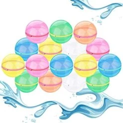 Magnetic Reusable Water Balloons, Refillable Water Toys Balloons Quick Fill Self Sealing, Splash Bomb Water Balls Summer Toys For Kids, Pool, Outdoor Water Play Game, Summer Fun Party, 12 Pack 20 Magnetic Reusable Water Balloons, Refillable Water Toys Balloons Quick Fill Self Sealing, Splash Bomb Water Balls Summer Toys For Kids, Pool, Outdoor Water Play Game, Summer Fun Party, 12 Pack -Folkmanis Toys Shop 51YcTCzmdXL. AC