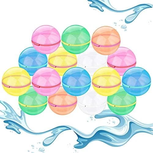 Magnetic Reusable Water Balloons, Refillable Water Toys Balloons Quick Fill Self Sealing, Splash Bomb Water Balls Summer Toys For Kids, Pool, Outdoor Water Play Game, Summer Fun Party, 12 Pack 11 Magnetic Reusable Water Balloons, Refillable Water Toys Balloons Quick Fill Self Sealing, Splash Bomb Water Balls Summer Toys For Kids, Pool, Outdoor Water Play Game, Summer Fun Party, 12 Pack - Image 9