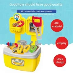 POROPL Children's DIY Toy Sets - Children's Tool Sets, DIY Toy Engineer Tools, Pretend Game Tools, Birthday Gifts For Boys And Girls Aged 3, 4, 5, 6, 7, 8