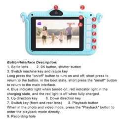 Kids Digital Camera With Dual High Definition 3000W 3.5in IPS Screen WiFi Games Filters,Cute Kid's Camera Perfect Toy Gift For Toddlers And Kids 11 Kids Digital Camera With Dual High Definition 3000W 3.5in IPS Screen WiFi Games Filters,Cute Kid's Camera Perfect Toy Gift For Toddlers And Kids -Folkmanis Toys Shop 51Ygr3Dp2CS