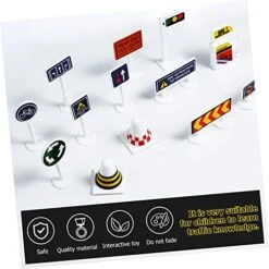 Ibasenice 224 Pcs Equipment Toy Bricks Toys Boys Signs Sand Outdoor Christmas Play Mini Building Toytraffic Supplies Sign Tape Children Cones Warning Favors Signal Boy With LED Pretend -Folkmanis Toys Shop 51YkWFscgcL