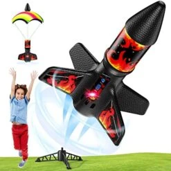 Rocket Launcher, 170 Feet Of Flight Altitude, Model Rocket Kits With Launch Set, Ultra-high Flying Rocket, Rocket Toy, Kids Outdoor Toys, Gift For Kids Ages 8-12 Children's Day Gift -Folkmanis Toys Shop 51YmR76TIML. AC