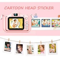 Kids Camera For Girls And Boys, Kids Digital Dual Camera 2.0 Inches Screen 20MP Video Camcorder Anti-Drop Children Cartoon Selfie Camera, Camera For Kids With Games, Birthday Gift, 32GB Memory Card -Folkmanis Toys Shop 51YoJhW7a7L