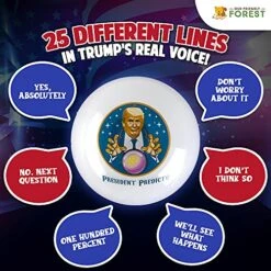 Talking President Predicto - Donald Trump Fortune Teller Ball - Lights Up & Talks - Ask YES Or NO Question & Trump Speaks The Answer - Like A Next Generation Magic 8 Ball – Unique Funny Gifts For Men 9 Talking President Predicto - Donald Trump Fortune Teller Ball - Lights Up & Talks - Ask YES Or NO Question & Trump Speaks The Answer - Like A Next Generation Magic 8 Ball – Unique Funny Gifts For Men -Folkmanis Toys Shop 51YtgykenHS