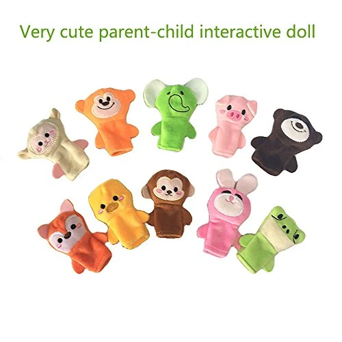 ARTEM Finger Puppets Different Cartoon Animal Soft Velvet Dolls Toys Finger Toys For Children Story Telling,Role Play,Novelty Educational(10Pcs) 4 ARTEM Finger Puppets Different Cartoon Animal Soft Velvet Dolls Toys Finger Toys For Children Story Telling,Role Play,Novelty Educational(10Pcs) - Image 2
