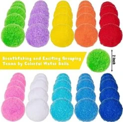 Reusable Water Balls, 100 Pcs Water Soaker Balls For Outdoor Toys And Games, Reusable Water Balloons Fun Summer Activities Toys For Kids Pool Trampoline Backyard Game -Folkmanis Toys Shop 51Z2utyBJSL