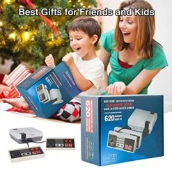 Mihiliring Retro Game Console, Classic Mini Video Game Console System Built-in 620 Old Games, AV Output, 8-Bit Plug And Play Old School Entertainment System Games Console For Kids, Adult As Gift (AV) -Folkmanis Toys Shop 51Z75OLlhYL