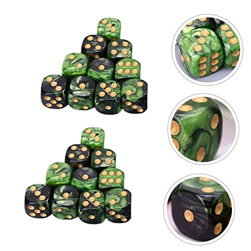 Polyhedral Dice 25pcs 6 Acrylic Dice Role Playing Dice Bulk Dice D20 Dice Green Dice For Women Dice Table Dice Black D6 Desktop Game Props Bulk Dice Table Game Party Dice 7 Polyhedral Dice 25pcs 6 Acrylic Dice Role Playing Dice Bulk Dice D20 Dice Green Dice For Women Dice Table Dice Black D6 Desktop Game Props Bulk Dice Table Game Party Dice - Image 5