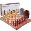 KIDAMI Magnetic Travel Chess Set 12 Inches Folding Chess Board With 2 Portable Bags For Pieces Storage, Gift For Kids Adults Chess Lovers And Learners 2 KIDAMI Magnetic Travel Chess Set 12 Inches Folding Chess Board With 2 Portable Bags For Pieces Storage, Gift For Kids Adults Chess Lovers And Learners -Folkmanis Toys Shop 51ZFPgNXXqL