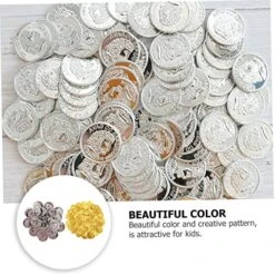 Hohopeti Gold Treasure Coins 200pcs Pirate Coin Vintage Toys Pirate Accessories Plastic Coins Pirate Coin Pirate Gems Jewelry Golden Game Coins Plastic Coin Toys Pirates Coins Game Coins 13 Hohopeti Gold Treasure Coins 200pcs Pirate Coin Vintage Toys Pirate Accessories Plastic Coins Pirate Coin Pirate Gems Jewelry Golden Game Coins Plastic Coin Toys Pirates Coins Game Coins -Folkmanis Toys Shop 51ZFiHUAOrL