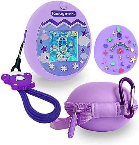 Carrying Case And Silicone Cover For Tamagotchi Pix Virtual Interactive Pet Game Machine, Protective Skin Sleeve Silicone Case For Tamagotchi Pix Get Game Accessories (Silicone Cover And Carry Case) 12 Carrying Case And Silicone Cover For Tamagotchi Pix Virtual Interactive Pet Game Machine, Protective Skin Sleeve Silicone Case For Tamagotchi Pix Get Game Accessories (Silicone Cover And Carry Case) - Image 10