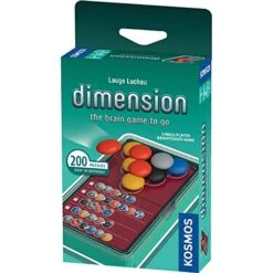 Thames & Kosmos Dimension: The Brain Game To Go | Brainteasers |Puzzles| Solo Games | 1 Player | Dimension | Stacking Game | Kosmos Game