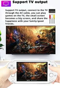 CZT 4.3 Inch 8GB Double Joystick Handheld Game Console Build In 2000 Games Video Game Console Support Multiple Simulators Games Portable Game MP4 Player TV Out -Folkmanis Toys Shop 51ZH89t1YnL