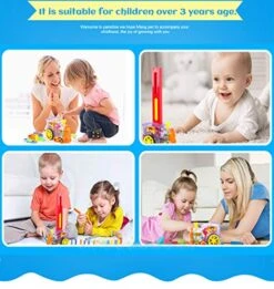 Domino Set Up Train, 80Pcs Domino Train Toy Blocks Set With Lights And Sounds, Creative Christmas Birthday Gifts For Kids 10 Domino Set Up Train, 80Pcs Domino Train Toy Blocks Set With Lights And Sounds, Creative Christmas Birthday Gifts For Kids -Folkmanis Toys Shop 51ZMYQHp5GL