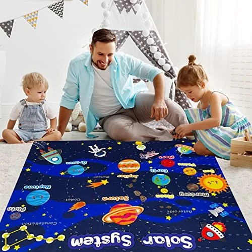 UTKTOUKO 40Pcs Solar System Planets Toys Felt Flannel Board Story Set For Kids 3.5 Ft Preschool Early Learning Interactive Storytelling Play Kit Reusable Wall Hanging Space Toys Gift For Toddlers 6 UTKTOUKO 40Pcs Solar System Planets Toys Felt Flannel Board Story Set For Kids 3.5 Ft Preschool Early Learning Interactive Storytelling Play Kit Reusable Wall Hanging Space Toys Gift For Toddlers - Image 4