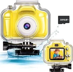 Underwater Kids Camera Toys For Kids 3-8 Boys Girls, Waterproof Kids Digital Camcorder Sports Video Camera, Toddler Kids Toys For 3 4 5 6 7 8 Year Old Birthday Gifts With 32GB SD Card(Blue) -Folkmanis Toys Shop 51ZTQ2DwpiL. AC
