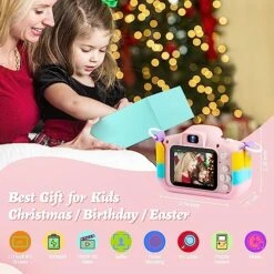 Milerong Kids Camera For Girls Age 4 5 6 7 8 9 10 11 12 Kids Toys Digital Camera Christmas Birthday Toys Gifts For Kids Toddlers Selfie Camera With 32GB SD Card【Rainbow Cat】 -Folkmanis Toys Shop 51ZUOHBBtXL