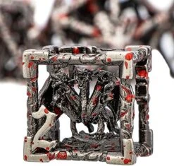 ARUOHHA DND Metal Dice Set 7PCS Hollow D&D Dice With Box, Dungeons And Dragons RPG Polyhedral Dice D+D Role Playing Games D And D Dice Set D20 D12 D10 D8 D6 D4 -Folkmanis Toys Shop 51ZVeLA1oCL. AC