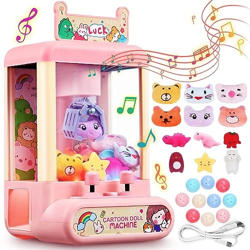 Innorock Claw Machine For Kids, Mini Vending Machine - Surprise Fun Game Prizes Dispenser Toys For Girls With Light & Sound, Small Toys & Candy Arcade Game Machines Party Birthday Toys Gifts For Girls 3 Innorock Claw Machine For Kids, Mini Vending Machine - Surprise Fun Game Prizes Dispenser Toys For Girls With Light & Sound, Small Toys & Candy Arcade Game Machines Party Birthday Toys Gifts For Girls