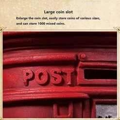 Piggy Banks For Children Girl Red Postbox, Resin Coin Savings Bank,Creative Currency Bank Safe Coin Money Box Home Decoration Piggy Banks Furniture Games 10 Piggy Banks For Children Girl Red Postbox, Resin Coin Savings Bank,Creative Currency Bank Safe Coin Money Box Home Decoration Piggy Banks Furniture Games -Folkmanis Toys Shop 51ZXinlJlRL