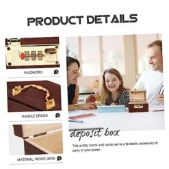 Holibanna 4pcs Box Candies Holder Container Pot Gifts Toys Bank Adults Gift Wood Items Decor Organizer Storing Money Pirate Tarot Savings - Inch X Vintage For Keepsakes Rewards -Folkmanis Toys Shop 51ZZgyINY0L