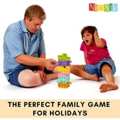 NimNik Wooden Blocks Stacking Building Game - Tumbling Tower Indoor Kid Games For Kids Ages 6-8 Year And Up | 54 Pcs Wooden Blocks For Kids Ages 4-8 -Folkmanis Toys Shop 51ZhQjdwwAL
