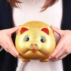 Piggy Bank Saving Coins Money Box Ceramic Pig Piggy Gold Money Boxes Bank Child Piggy Bank Large Capacity Lucky Jewelry Gift Savings Piggy Bank Piggy Banks Furniture Games -Folkmanis Toys Shop 51ZkrBmv5VL