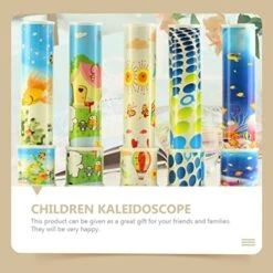 Toyvian Kids Goodie Bag Stuffers Classic Kaleidoscope Toy ABS Kaleidoscope Tin Funny Rotating Kaleidoscope Game Christmas Stock Stuffers For Holiday Party Random Color 4pcs Kids Educational Toys -Folkmanis Toys Shop 51Zksk7oclL