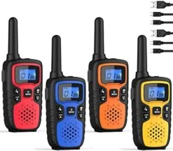 Walkie Talkies For Adults Long Range-Wishouse Rechargeable Portable 2 Way Radios,Hiking Accessories Camping Gear Toys For Kids With Lamp,SOS Siren,NOAA Weather Alert,VOX,Easy To Use,Walky Talky 4 Pack -Folkmanis Toys Shop 51Zm ITZNPL. AC