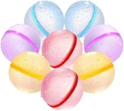 Reusable Water Bomb Balloons Silicone Self Sealing Splash Water Balls With Mesh Bag, Summer Fun Outdoor Toys For Kids, Water Games For Kids Backyard Swimming Pool Waterpark Glitter (12 Packs) -Folkmanis Toys Shop 51ZqHqjkgmL. AC