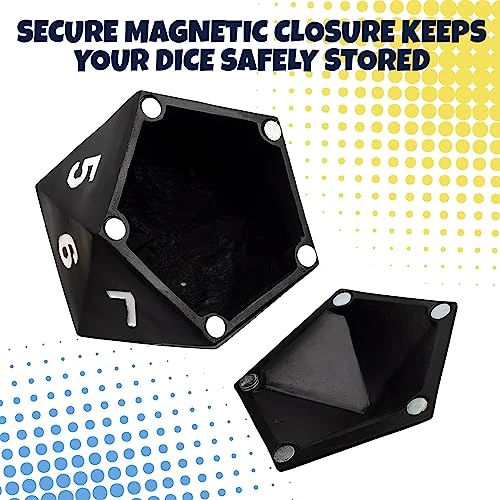 Toy Vault 20-Sided Dice Storage Treasure Box, D20-Shaped Dice Storage Container Novelty Gift For RPG Players 7 Toy Vault 20-Sided Dice Storage Treasure Box, D20-Shaped Dice Storage Container Novelty Gift For RPG Players - Image 5