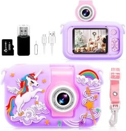 Kid Camera,ARNSSIEN Camera For Kid,2.4in IPS Screen Digital Camera,180°Flip Len Student Camera,Children Selfie Camera With Playback Game,Christmas/Birthday Gift For 4 5 6 7 8 9 10 11 Year Old Girl Boy -Folkmanis Toys Shop 51ZxnyfgN7L. AC