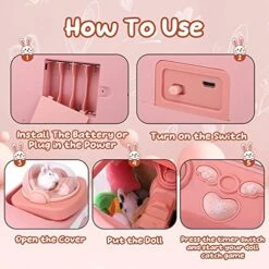 HOUKAI Candy Claw Machine For Kids, With 20 Mini Plush Toys And 10 Gashapons Claw Machine Toy Adjustable Sounds And Music Small Vending Machine, Electronic Arcade Claw Game,Pink 13 HOUKAI Candy Claw Machine For Kids, With 20 Mini Plush Toys And 10 Gashapons Claw Machine Toy Adjustable Sounds And Music Small Vending Machine, Electronic Arcade Claw Game,Pink -Folkmanis Toys Shop 51a6jfiOJmL