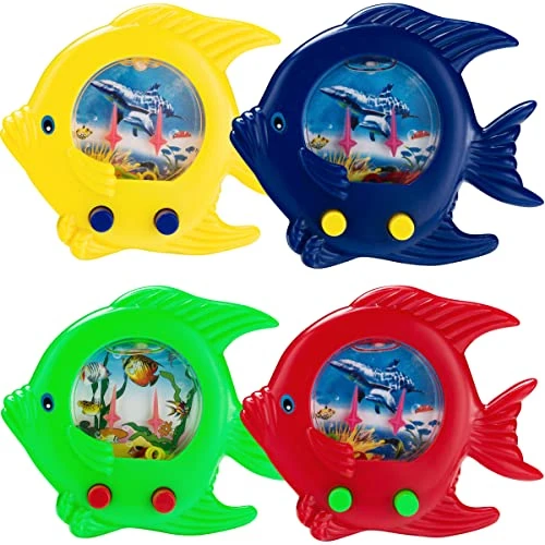 Fish Ring Toss Water Games For Kids - (Pack Of 12) Handheld Retro Mini Game Pocket Travel Toys For Car Road Trips, Party Favors And Game Prizes 4 Fish Ring Toss Water Games For Kids - (Pack Of 12) Handheld Retro Mini Game Pocket Travel Toys For Car Road Trips, Party Favors And Game Prizes - Image 2