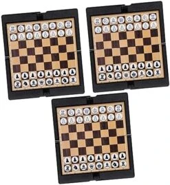 INOOMP 2pcs Travel Set Backgammon Travel Set Kids Play Set Portable Chess Set Kids Play Sets International Draughts Board Chess And Checkers Set Magnetic Checkers International Checkers -Folkmanis Toys Shop 51aCc0seFCL. AC